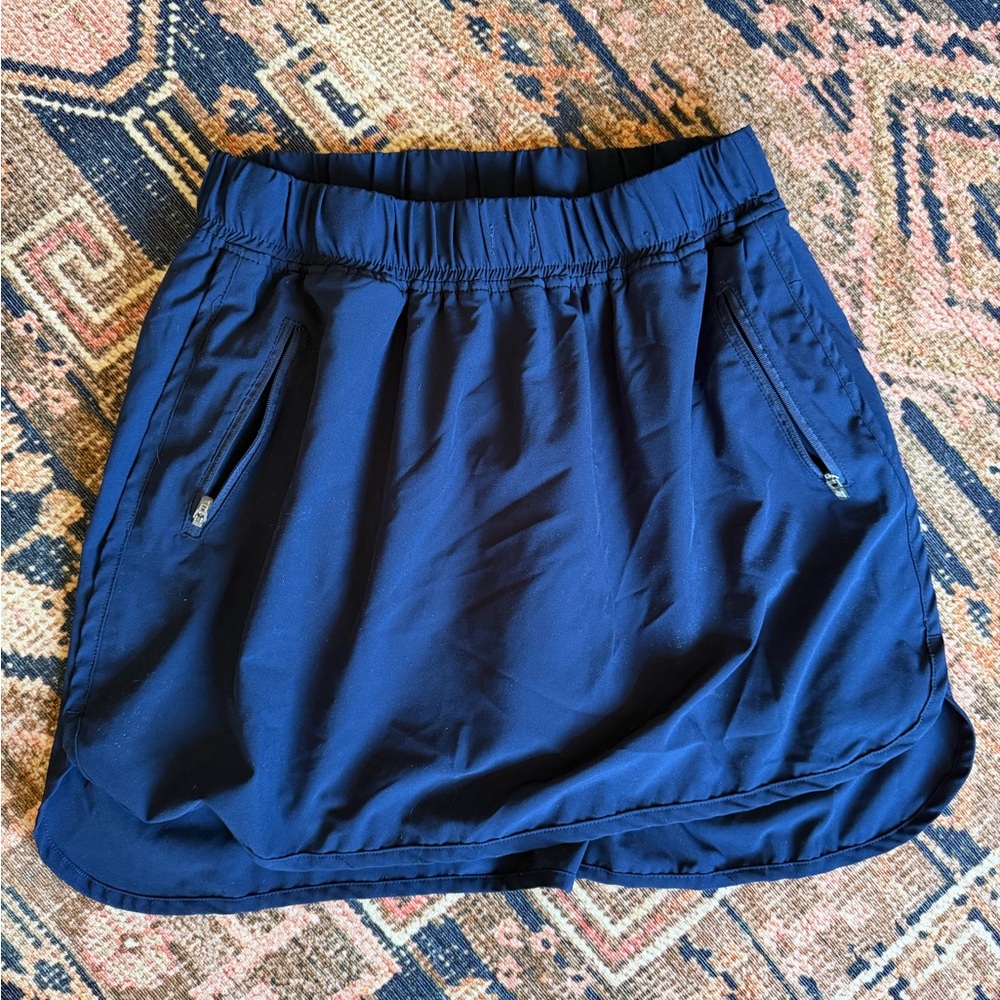 ZeroXposur Navy Blue Athletic Skort
